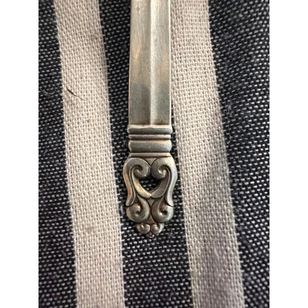 International Silver Royal Danish Sterling Silver Demitasse Spoon USA MCM